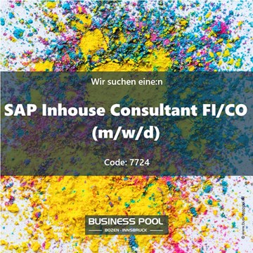 SAP Inhouse Consultant FI/CO (m/w/d)